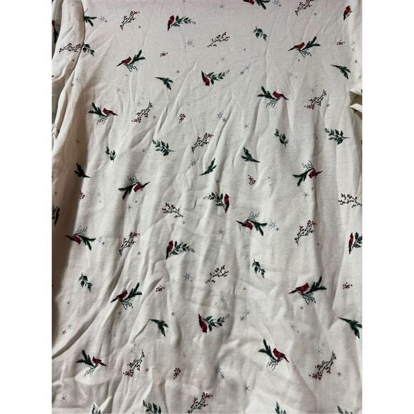 Croft & Barrow The Classic Tee White With Cardinals Woman’s Size Medium 100% Cot - Picture 4 of 8